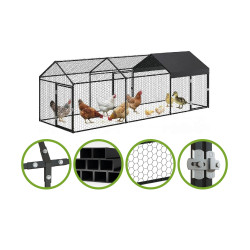 Incinta metalică - cușcă exterioară 3x1x1 m