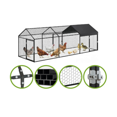 Incinta metalică - cușcă exterioară 3x1x1 m